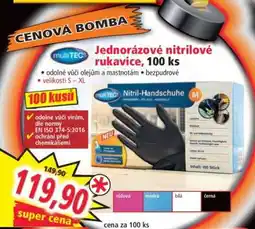Norma Jednorázové nitrilové rukavice, 100 ks nabídka