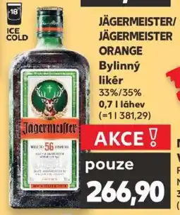 Kaufland Jägermeister, Jägermeister Orange nabídka