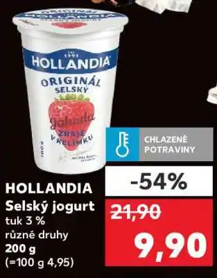 Kaufland Hollandia Selský jogurt nabídka