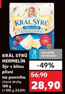 Kaufland Král Sýrů Hermelín nabídka