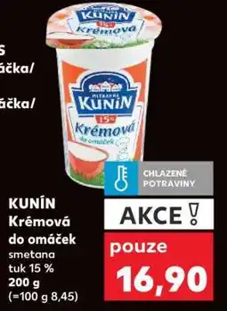 Kaufland KUNÍN Krémová do omáček nabídka