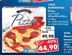 Kaufland CASA ROMANTICA Pizza nabídka