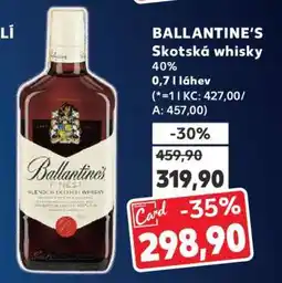 Kaufland Ballantine’s Skotská whisky nabídka