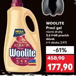 Kaufland Woolite prací gel nabídka