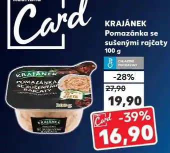 Kaufland KRAJÁNEK Pomazánka se sušenými rajčaty 100 g nabídka
