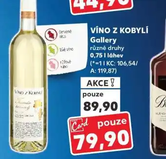Kaufland VÍNO Z KOBYLÍ GALLERY nabídka