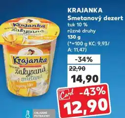 Kaufland KRAJANKA Smetanový dezert nabídka