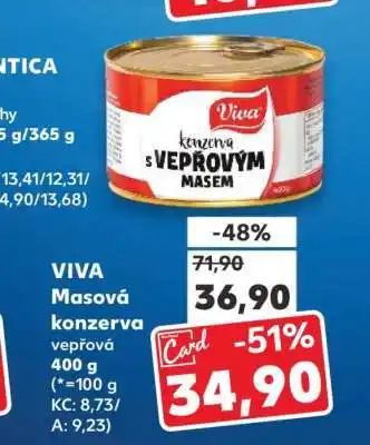 Kaufland VIVA Masová konzerva vepřová nabídka