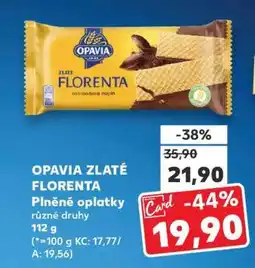 Kaufland Opavia Zlaté Florenta nabídka
