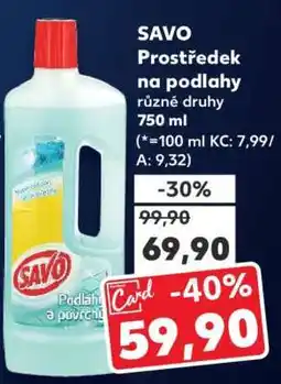 Kaufland SAVO Prostředek na podlahy nabídka