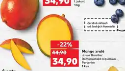 Kaufland Mango zralé nabídka