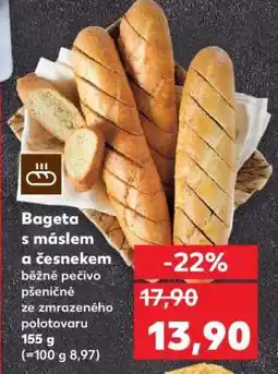Kaufland Bageta s máslem a česnekem nabídka