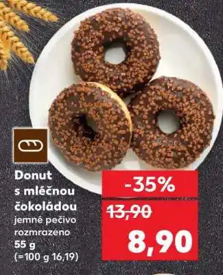Kaufland Donut s mléčnou čokoládou nabídka