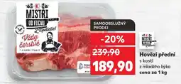 Kaufland Hovězí přední s kostí z mladého býka nabídka