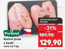 Kaufland Kuřecí prsa s kostí nabídka