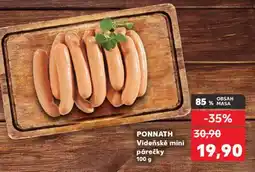 Kaufland PONNATH Vídeňské mini párečky 100 g nabídka