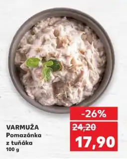 Kaufland VARMUŽA Pomazánka z tuňáka nabídka