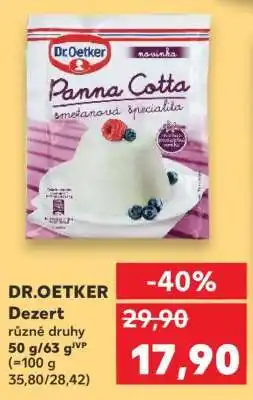 Kaufland DR.OETKER Dezert nabídka
