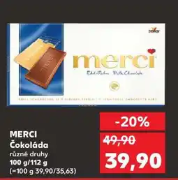 Kaufland Merci Čokoláda nabídka