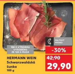 Kaufland HERMANN WEIN Schwarzwaldská šunka nabídka