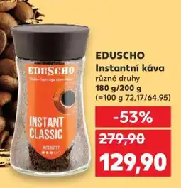 Kaufland EDUSCHO Instantní káva nabídka