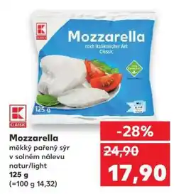 Kaufland Mozzarella nabídka