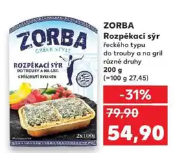 Kaufland ZORBA Rozpékací sýr nabídka