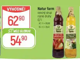 Globus Natur farm ovocný sirup nabídka