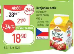 Globus Krajanka Kefír ochucený různé druhy nabídka