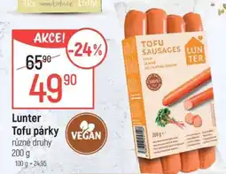 Globus Lunter TOFU PÁRKY nabídka