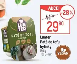 Globus Lunter Paté de tofu bylinky nabídka