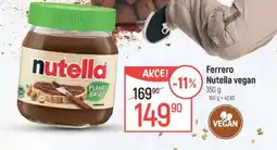 Globus Ferrero Nutella vegan nabídka