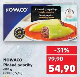 Kaufland NOWACO Plněné papriky nabídka