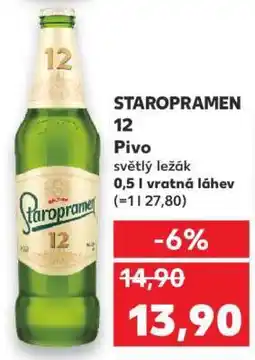 Kaufland Staropramen 12 nabídka