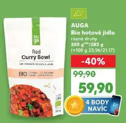 Kaufland AUGA Bio hotové jídlo nabídka