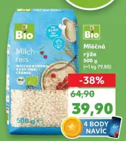 Kaufland Mléčná rýže Bio nabídka