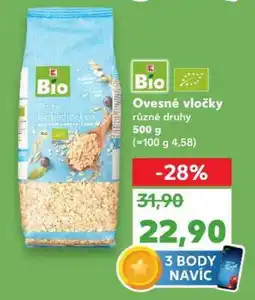 Kaufland Bio Ovesné vločky nabídka