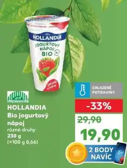 Kaufland HOLLANDIA Bio jogurtový nápoj nabídka