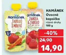 Kaufland Hamánek ovocná kapsička nabídka