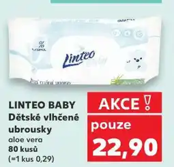 Kaufland Linteo Baby dětské vlhčené ubrousky nabídka
