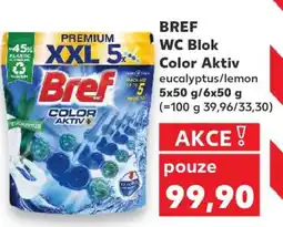 Kaufland BREF WC Blok Color Aktiv eucalyptus/lemon nabídka