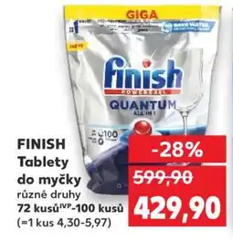Kaufland FINISH Tablety do myčky nabídka