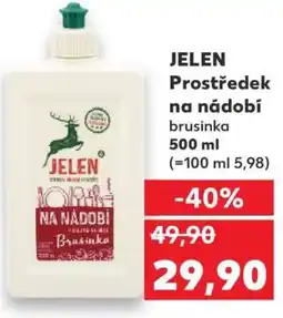 Kaufland JELEN Prostředek na nádobí brusinka nabídka