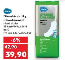 Kaufland Dámské vložky inkontinenční nabídka