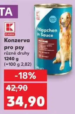 Kaufland Konzerva pro psy nabídka