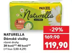 Kaufland Naturella Dámské vložky nabídka