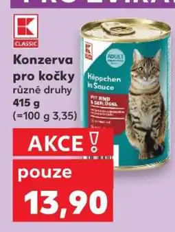 Kaufland Konzerva pro kočky nabídka