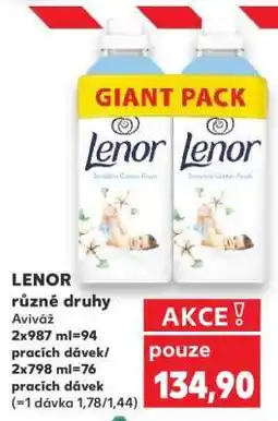 Kaufland LENOR různé druhy nabídka