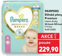 Kaufland PAMPERS Dětské pleny Premium nabídka