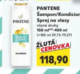 Kaufland PANTENE Šampon/Kondicionér/Sprej na vlasy nabídka
